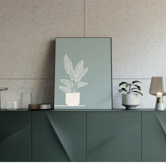 Minimalist Palm Silhouette - Wall Poster - Le Botanist