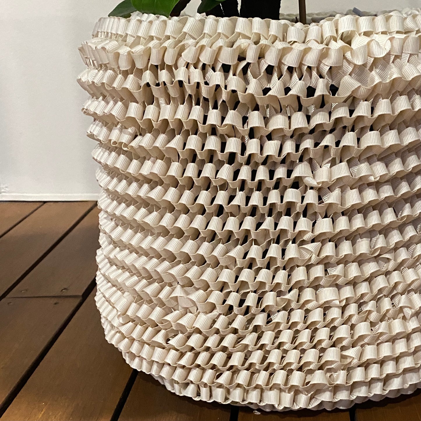 Pot Cover - Woven Ribbon - Le Botanist